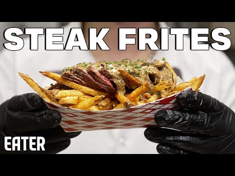 Steak Fries with Herb Garlic Butter and Aqua Sauce