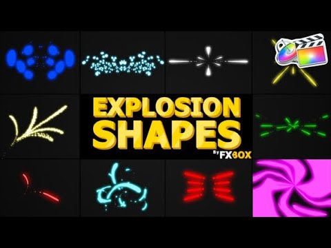 Apple Motion Template: Explosion Shapes | FCPX