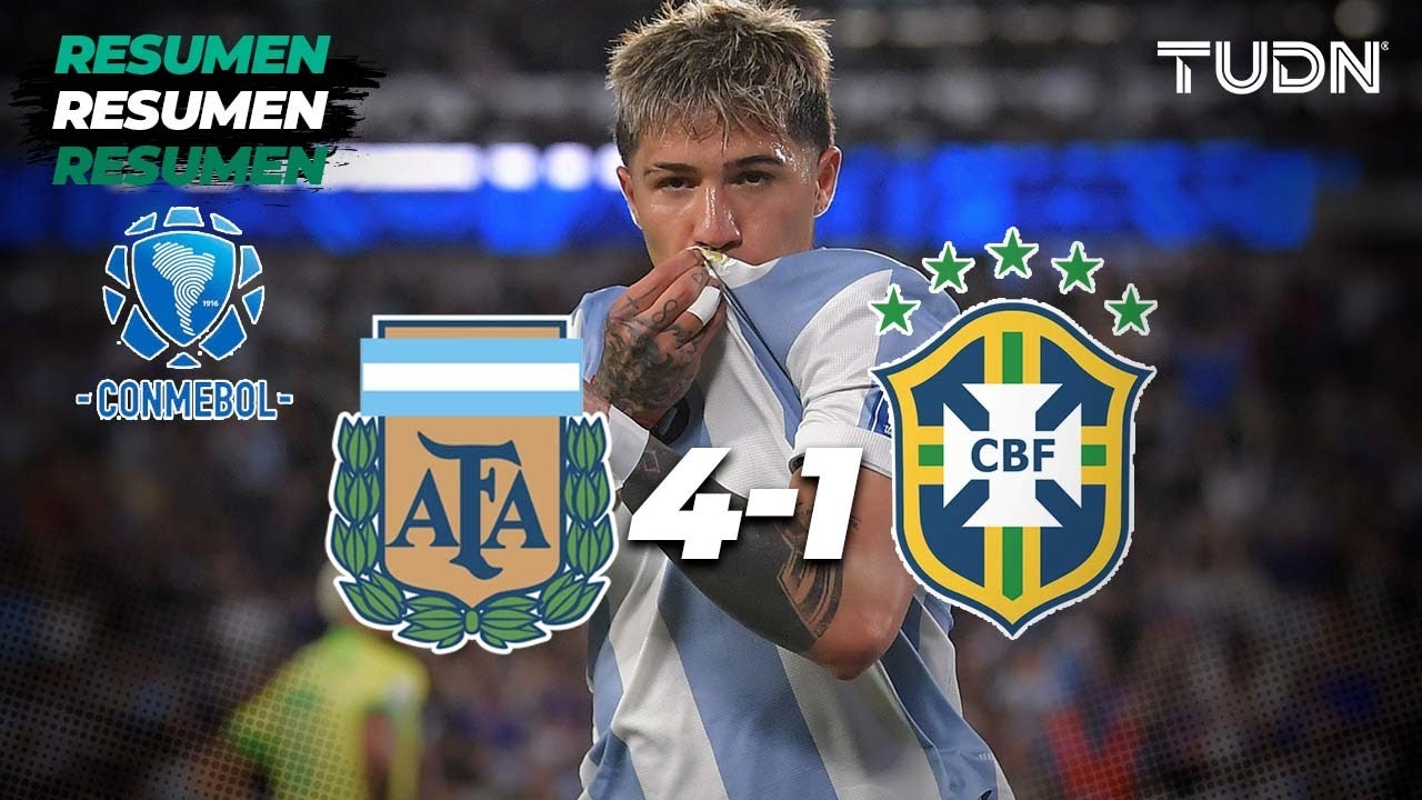 HIGHLIGHTS - Argentina vs Brasil | Eliminatorias CONMEBOL - Jornada 14 2025 | TUDN