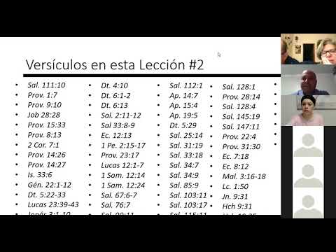 Lección #2 El Temor de Dios - Curso Discipulado II TDG