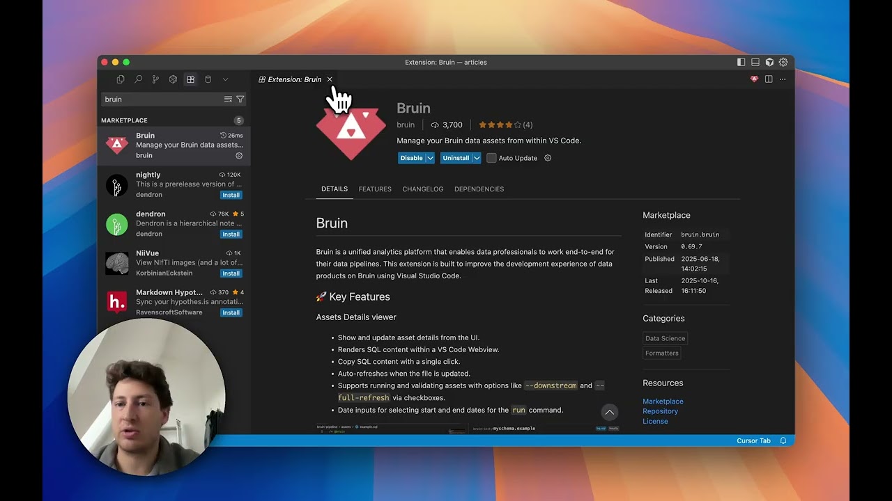 Installing Bruin in Cursor / VSCode