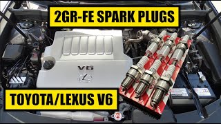 Toyota Lexus 2GR-FE Spark Plug Replacement Step by Step How-To Tutorial DIY