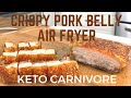 Chinese Crispy Roast Pork Belly Air Fryer - A Keto Pork Belly Recipe! Also Carnivore Friendly