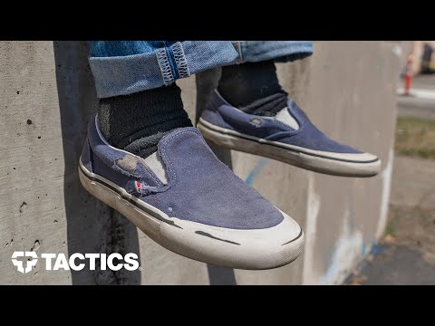 Part of a video titled Vans Slip-On Pro Shoes Wear Test Review | Tactics - YouTube