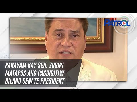 Panayam kay Sen. Zubiri matapos ang pagbibitiw bilang Senate President TV Patrol