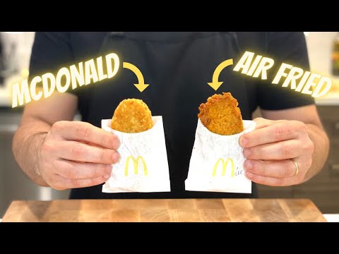 Making McDonald's Breakfast Hash Browns At Home, But Air Fried