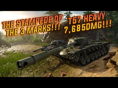 World of Tanks Console T57 Heavy 7,685DMG!!!