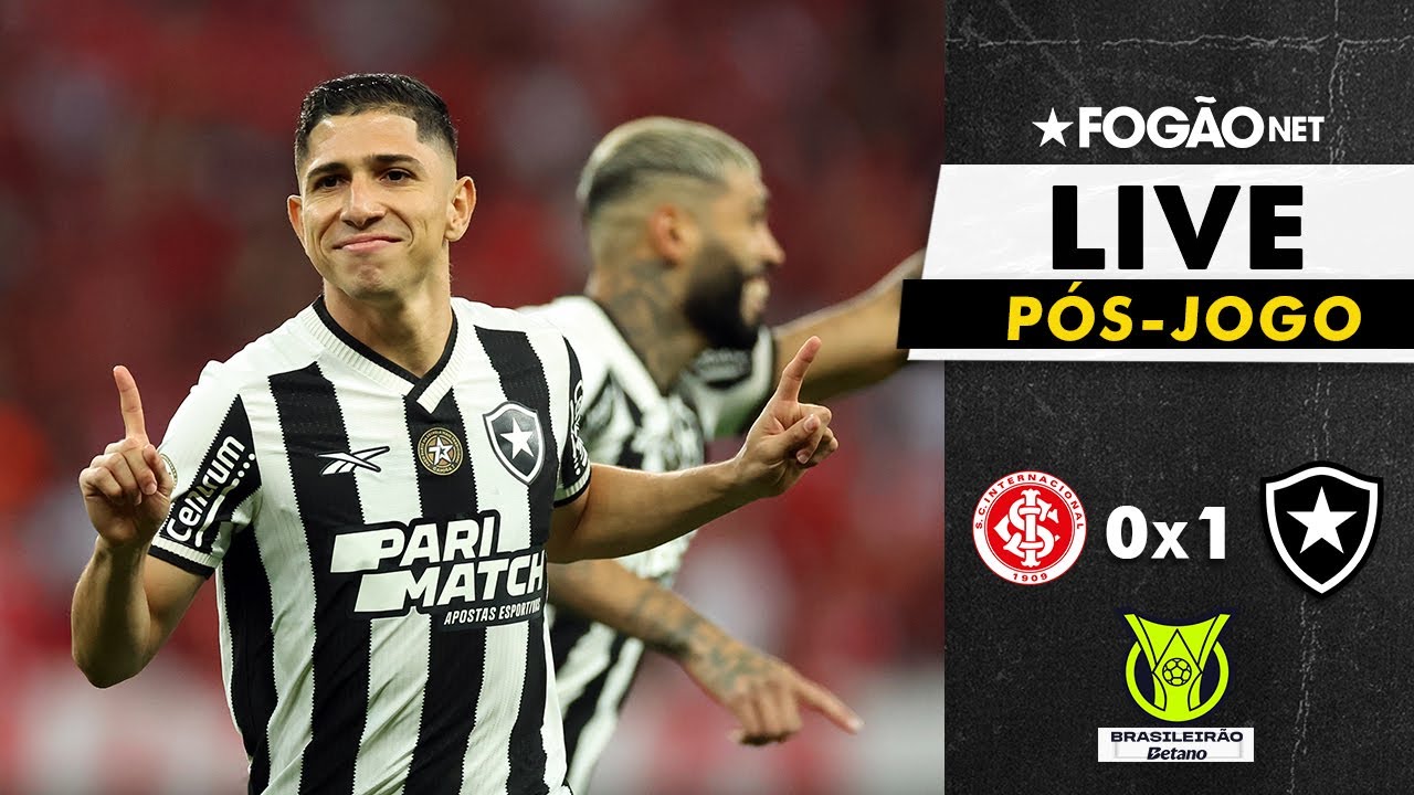LIVE | Pós-jogo e repercussão da vitória do Botafogo sobre o Internacional no Beira-Rio pelo Brasileirão 2024