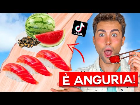 PROVO IL SUSHI VEGANO DI TIK TOK *È ANGURIA*  | GIANMARCO ZAGATO