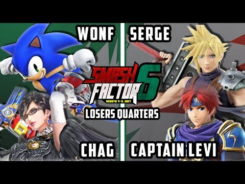 Smash Factor 6 Smash 4 Doubles - Chag + CS Wonf vs. SF Serge + SF Captain Levi - Smash Wii U LQ &