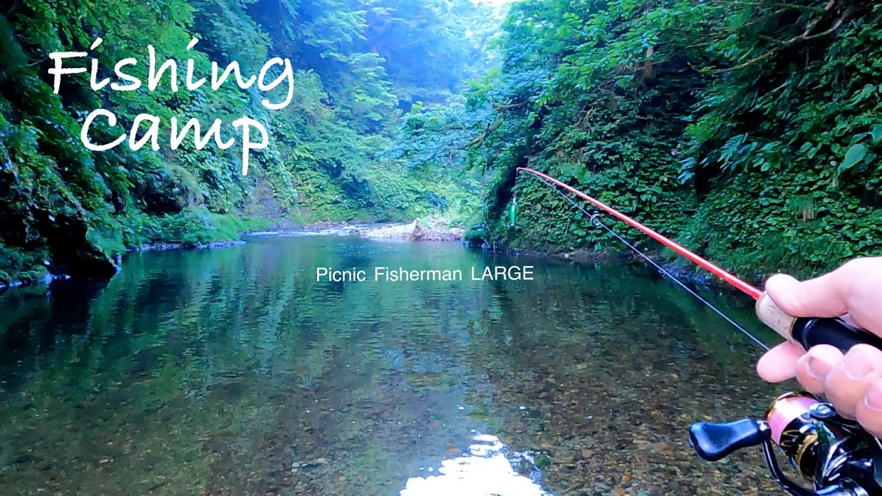 癒しの渓流　岩魚を釣って庭池で飼ってみたら巨大化した　絶品キャンプ飯