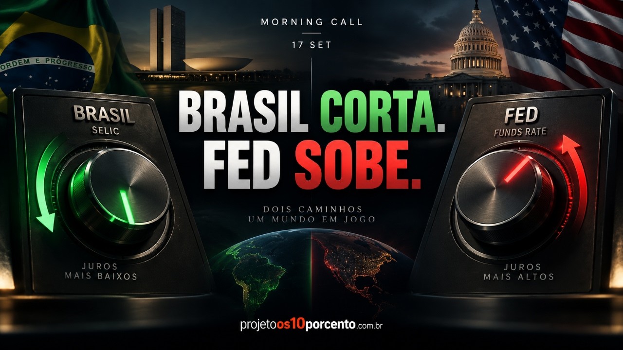 Morning Call | Superquarta coloca Brasil e EUA na contramão dos juros: o que muda agora?
