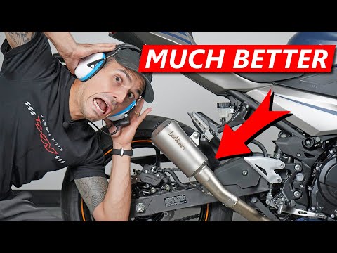 We Made the Ninja 400 LOUD! Easy Slip On Exhaust Install