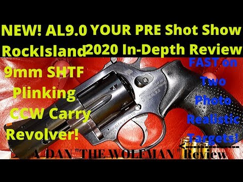 Czech RIA AL9.0 9mm 6-shot 3" Inch Plinking & SHTF Revolver imported by RIA Rock Island