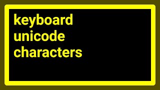 How do you type Unicode characters using hexadecimal codes?
