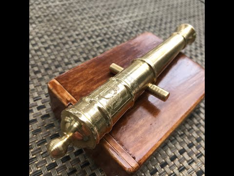 Brass cannon turning. INST: arkadiy.chernikov