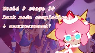World 9 stage 30 dark mode 3 star completion + streaming announcement!