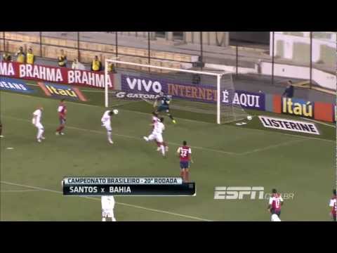 Brasileiro 2012: Gols de Santos 1 x 3 Bahia [HD]