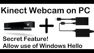 Xbox One Kinect - 1080p PC Webcam w/ Windows Hello (Biometric Security)