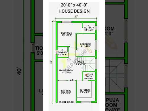 20 x 40 house plan/ 20 x 40 ghar ka naksha/ 20 x 40 house design/ #buildmyhome #shorts #short #home