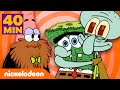 SpongeBob | 45 MINUTEN lang SpongeBob-personages die RAAR doen ? | Nickelodeon Nederlands