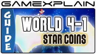New Super Mario Bros. U - Frosted Glacier-1 Spinning-Star Sky Star Coins Guide