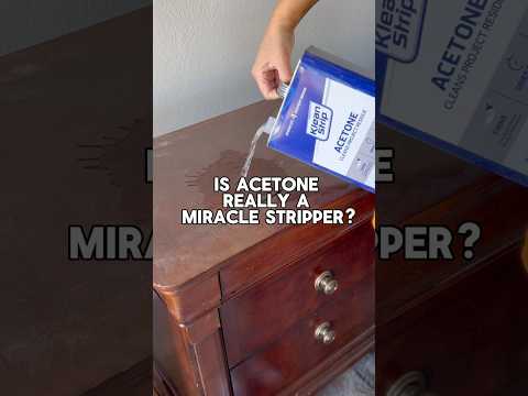 Is acetone really a miracle stripper? #sandingtips #diy #woodworking #furnitureflip