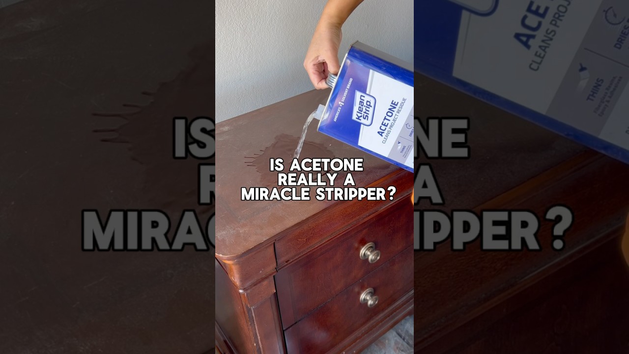 Is acetone really a miracle stripper? #sandingtips #diy #woodworking #furnitureflip