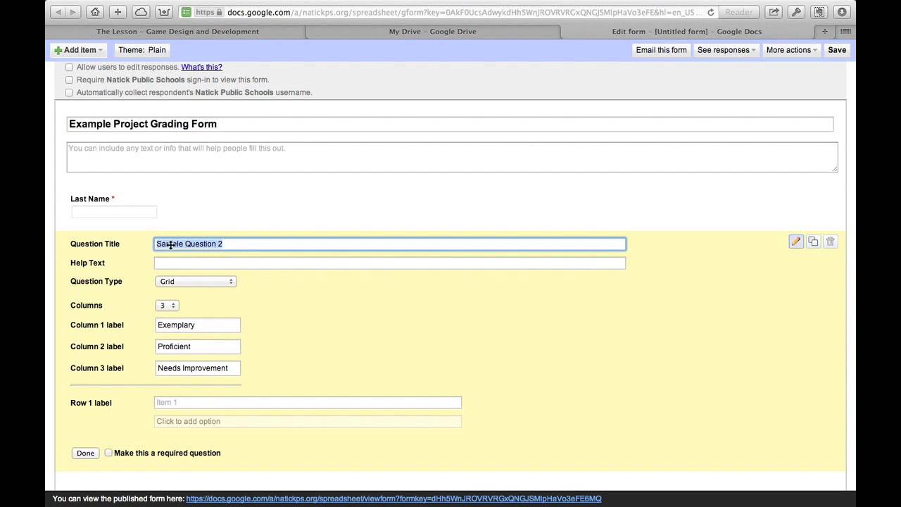 [Interactive Video: Part 1] Building a Digital Rubric