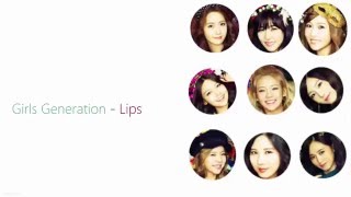 Girls&#39; Generation (SNSD) - Lips lyrics