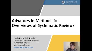 Advances in methods for overviews of reviews