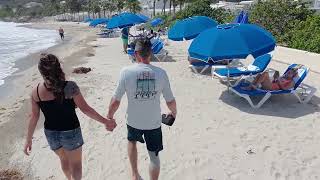 Beachwalk in St. Maarten with DJI Neo drone self flying.