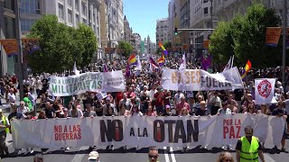 Sommet de l'Otan à Madrid: des milliers de personnes disent "non" à l'Alliance | AFP