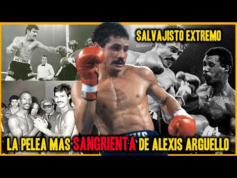 The most 𝐒𝐀𝐍𝐆𝐑𝐈𝐄𝐍𝐓𝐀 fight of Alexis Argüello vs Alfredo Escalera 1 in Bayamón, Puerto Rico