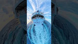 Satisfying Harmony of the Seas Aft View #cruiseship #travel #islandtime