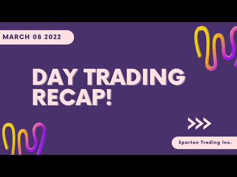 Day Trading Recap March 8th 2022