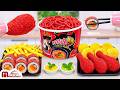 Best Combo Food How To Make Mini Fried Chicken With Spicy Buldak Noodles French Fries Kimbap