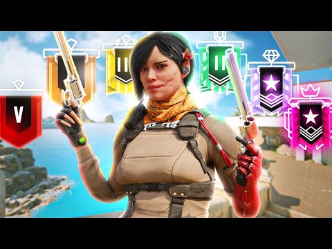1v1 vs EVERY Rank Using ONLY A Revolver... (Rainbow Six Siege)