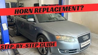 Audi A4 B7 Horn location replacement