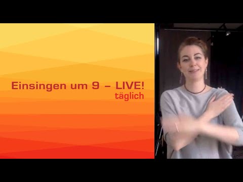 Einsingen um 9 vom 4.04.2020 - INTERVALLÜBUNG - mit Julia Schiwowa