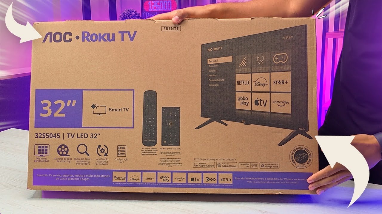 Miniatura da avaliação em vídeo de Smart TV AOC 32S5045 32 Polegadas HD Roku TV