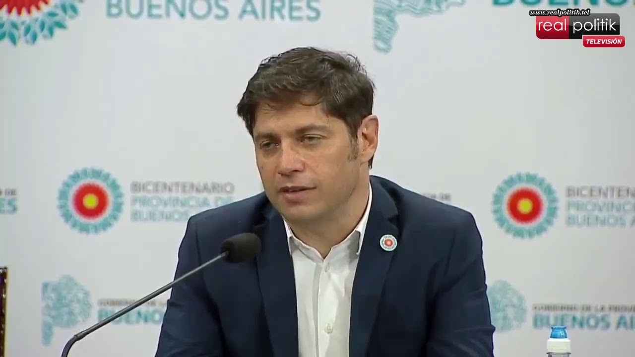 Nueva extensión del aislamiento: Conferencia de prensa de Axel Kicillof con intendentes