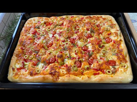 Fokaçe e shpejtë me domate dhe ullinj - Recetë e re !