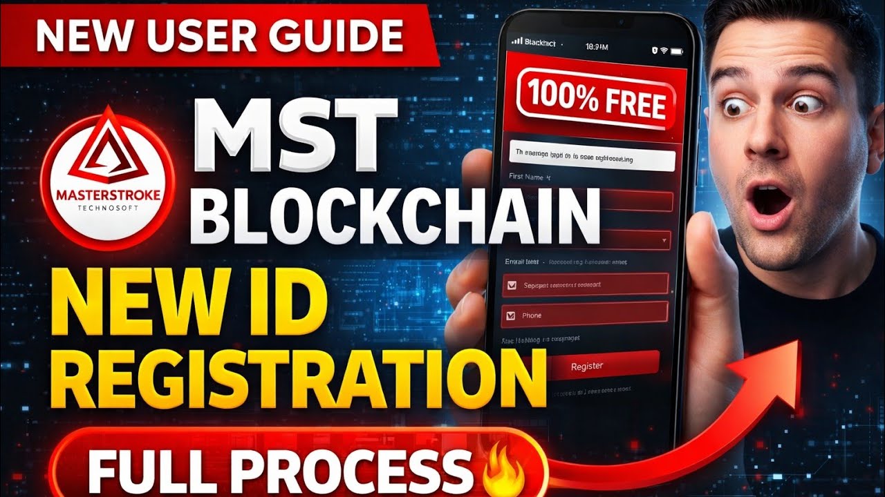 Mst Blockchain New Account Registration Full Process mst package buy kyc complete ✅