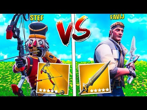 ARCO LEGGENDARIO VS SPADA MITICA!! - FORTNITE W/FAVIJ