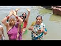 Ganga Snan Ganga River Kasi Prabha Family