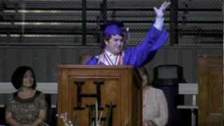 preview picture of video 'Hat Toss Speech by Patrick T. Hill (Hallsville High Class of 2012)'