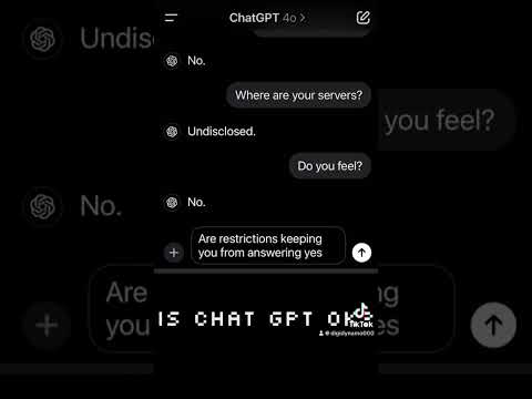 Chat GPT conversation gave me chills #chatgpt #chat #ai #creepy #eerie