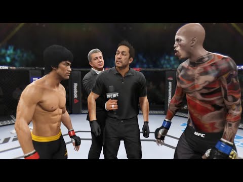 Bruce Lee vs. Wormy Zombie - EA Sports UFC 2 - Crazy UFC 👊🤪
