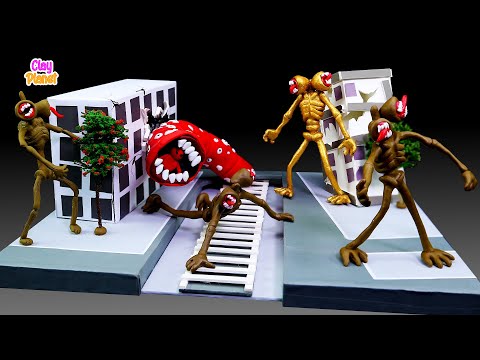 Making All Monsters Dioramas part 2 - Trevor Henderson & Leovincible with Clay | Clay Planet